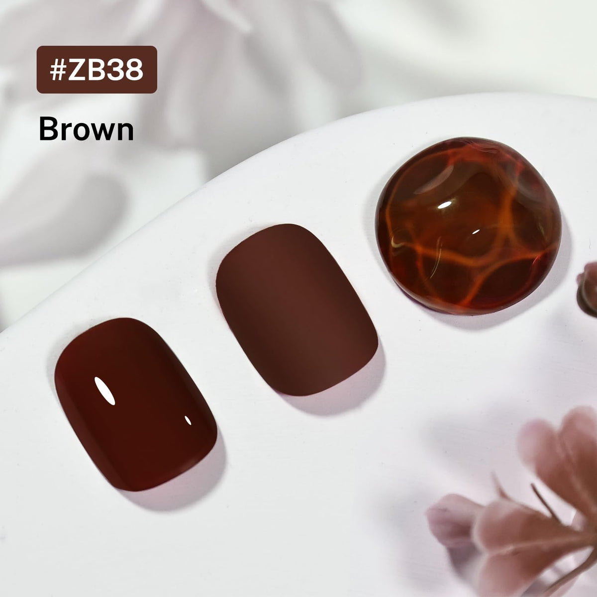 16.5ml Brown Nail Polish Large Volume Quick Drying Nail Polish, Fast Drying and Long Lasting Color