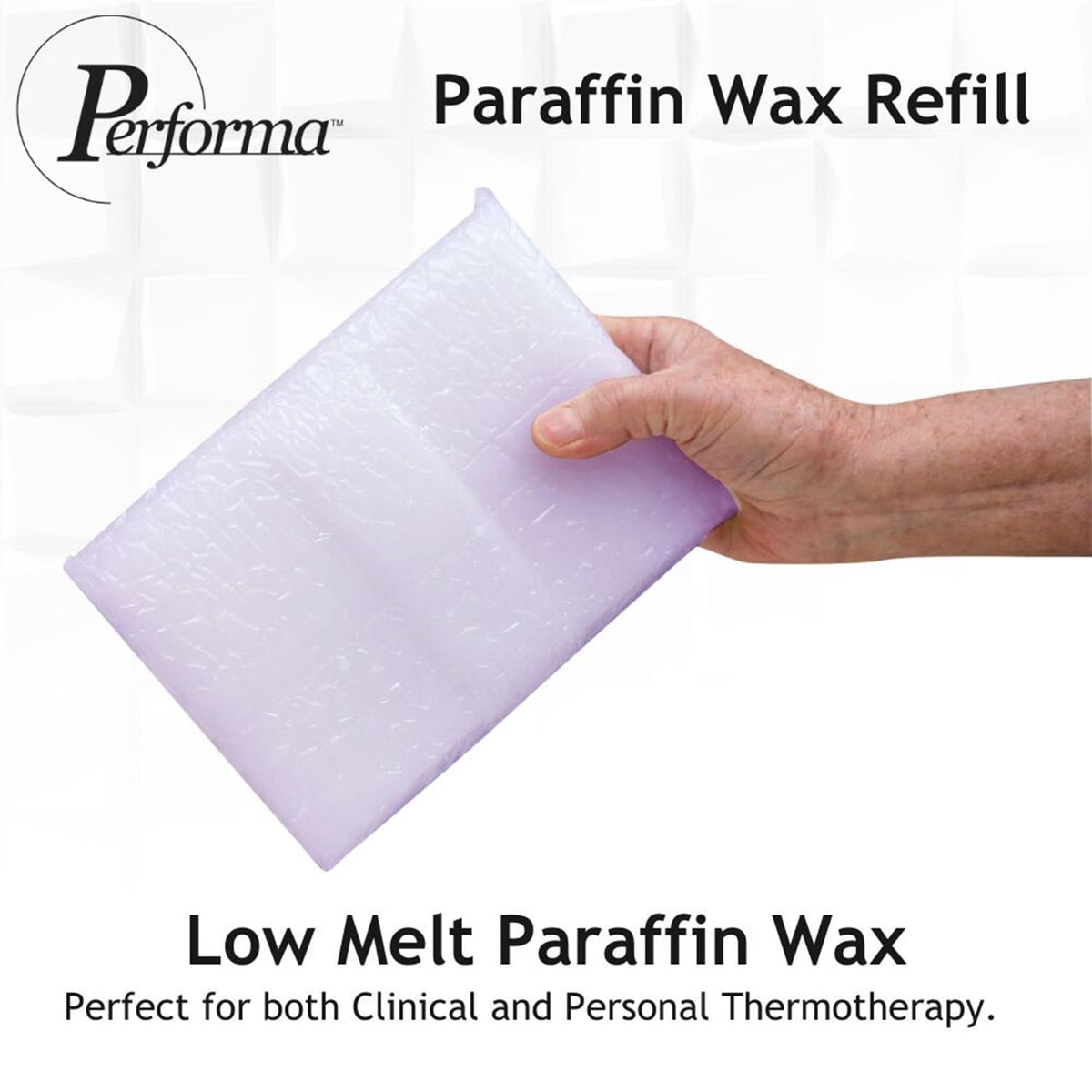 Performa Paraffin Wax Refill, 1 Pound Lavender Scented Blocks, Case of 36, Paraffin Bath Wax