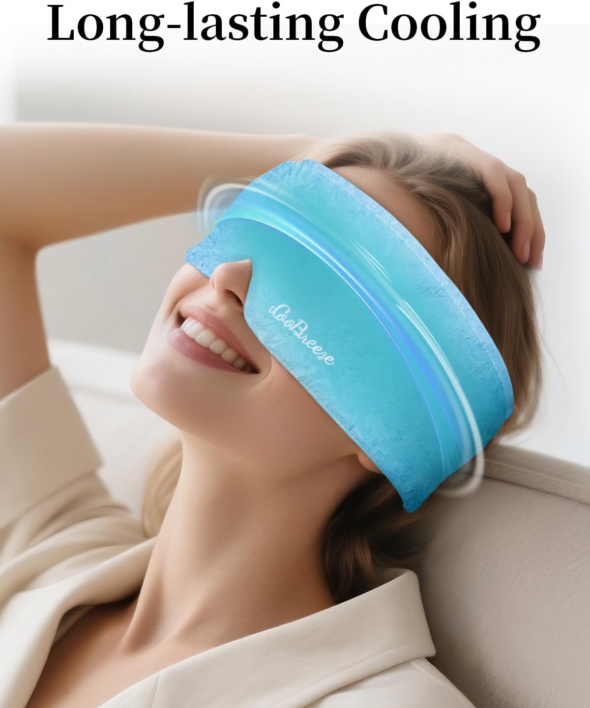 Cooling Eye Mask for Puffy Eyes, Headache and Migraine Relief Gel Eye Mask, for Headache