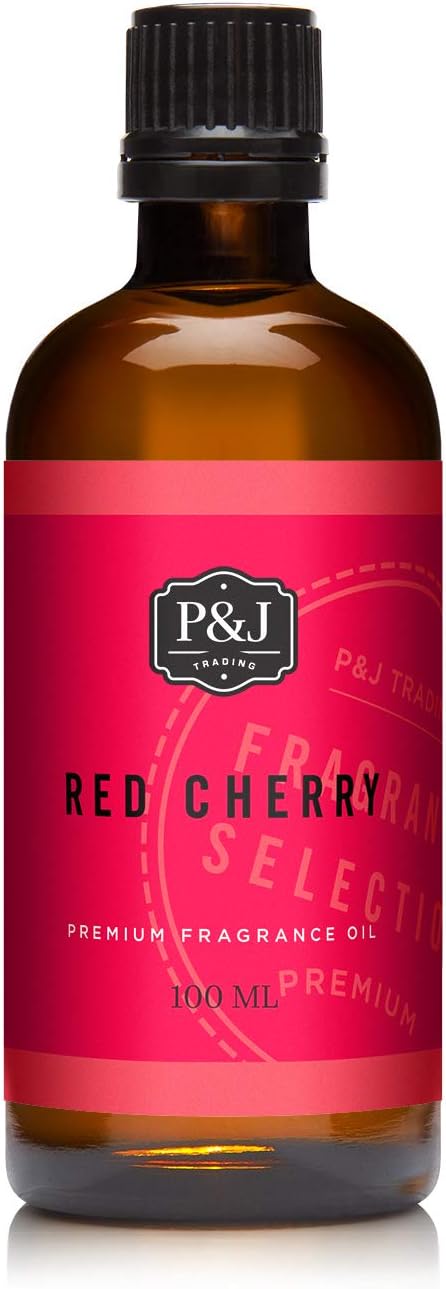 P&J Trading Fragrance | Red Cherry Oil 100ml - Candle Scents for Candle Making, Freshie Scent, Soap