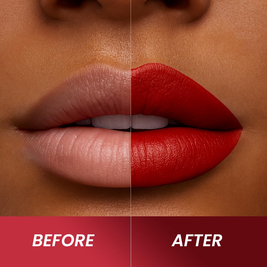 𝗘𝘀𝘀𝗲𝗻𝗰𝗲 𝗼𝗳 𝗔𝗿𝗴𝗮𝗻 Moisturizing Deep Red Lipstick, Tinted Lip Balm with Pure Organic