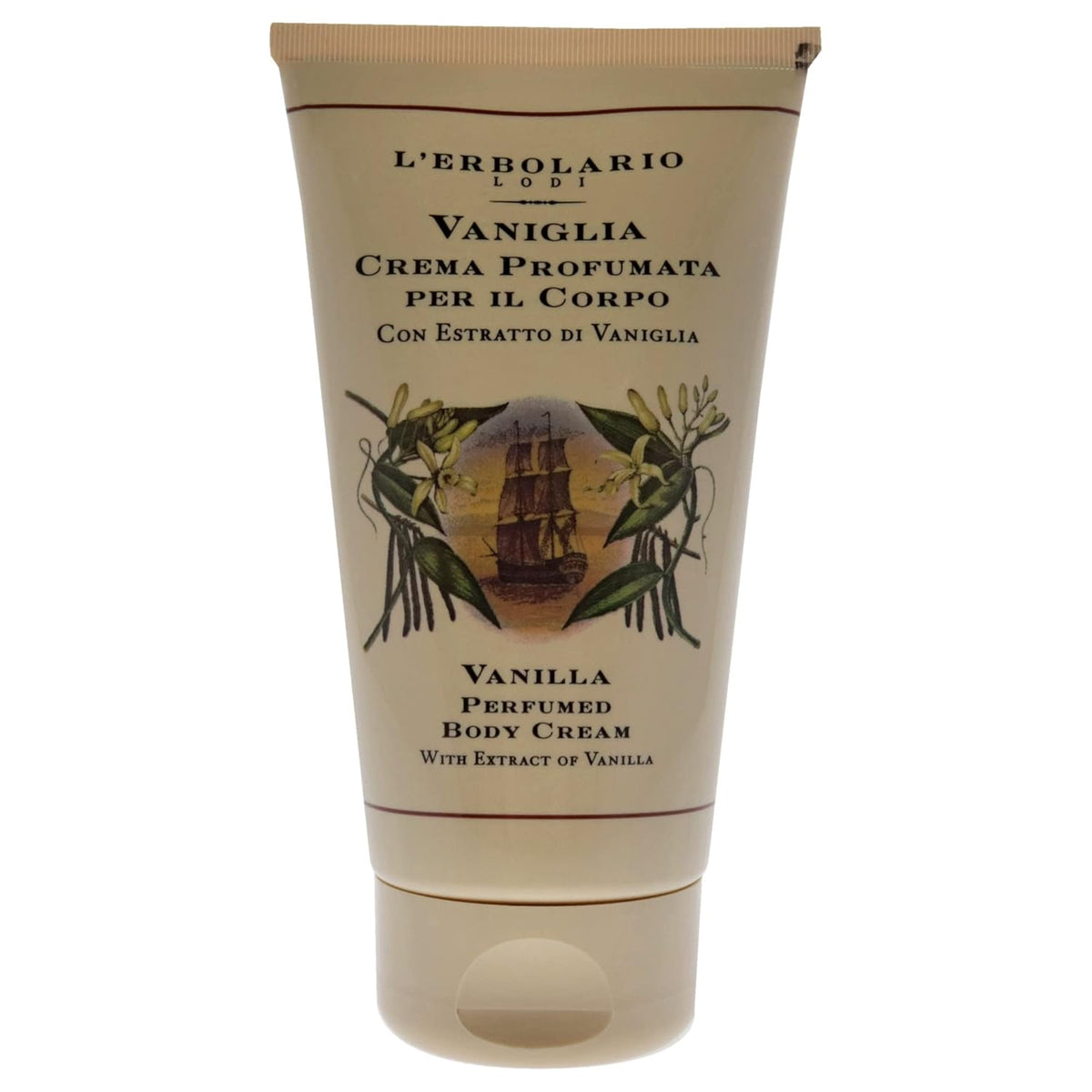 L'Erbolario Vanilla Perfumed Body Cream - Long Lasting Scented Body Cream for Women - Perfume