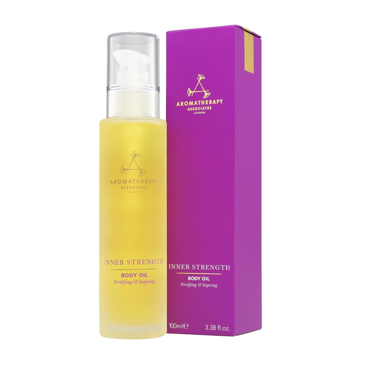 Aromatherapy Associates Inner Strength Body Oil. Luxurious Blend of Oils Made with Clary Sage and