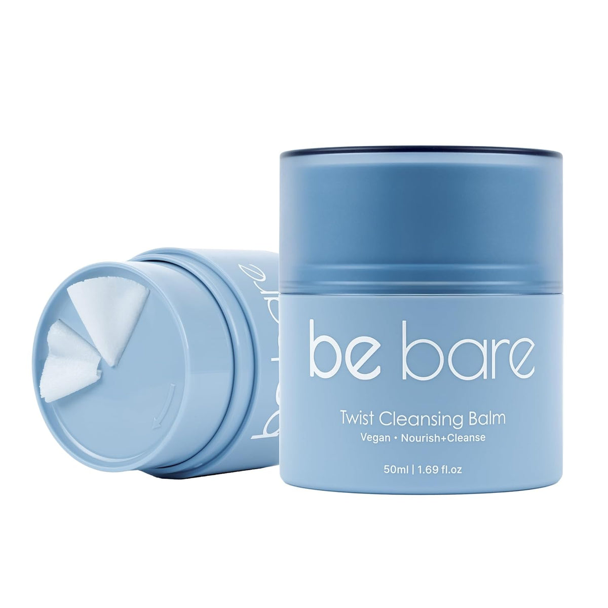 Bebare Twist Cleansing Balm with Hygienic Twist Dispenser: Cleanser for Heavy Makeup Removal