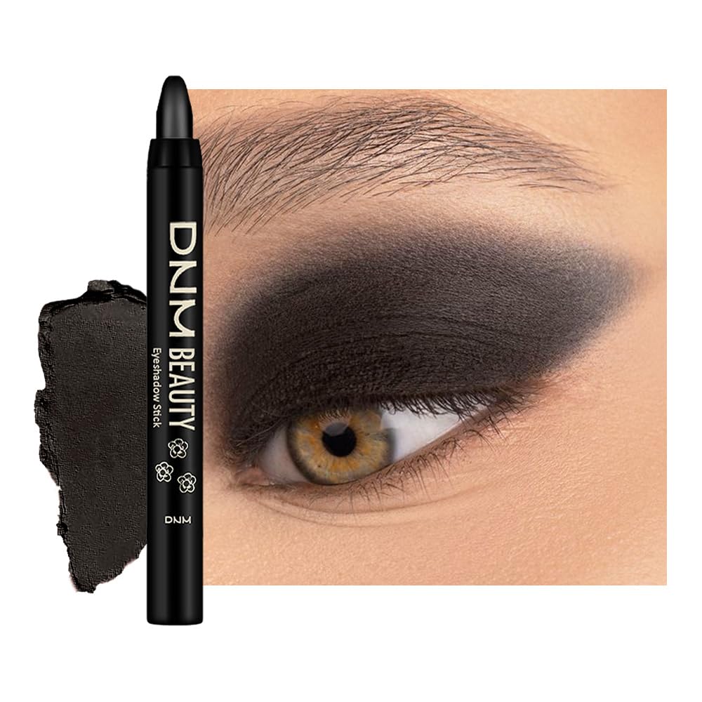 Kaely Cream Eye Shadow Sticks, Charcoal Black Matte Eyeliner Pencil Eyeshadow Palette Makeup, Eye