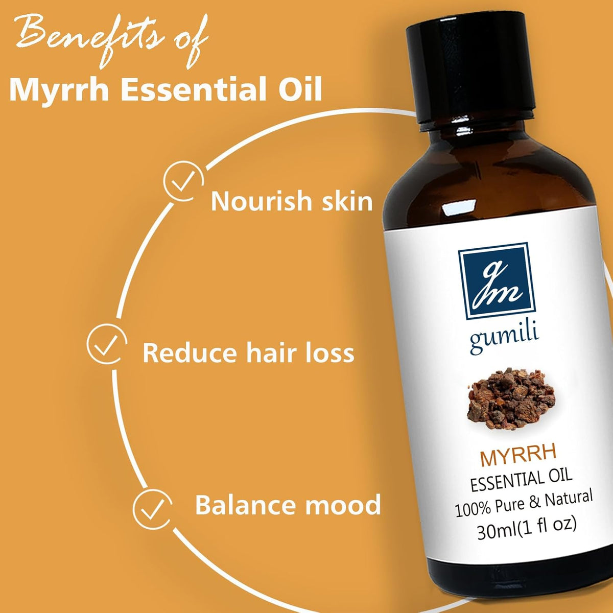 Frankincense and Myrrh Essential Oil, 100% Pure Undiluted Essential Oil for Skin, Hair