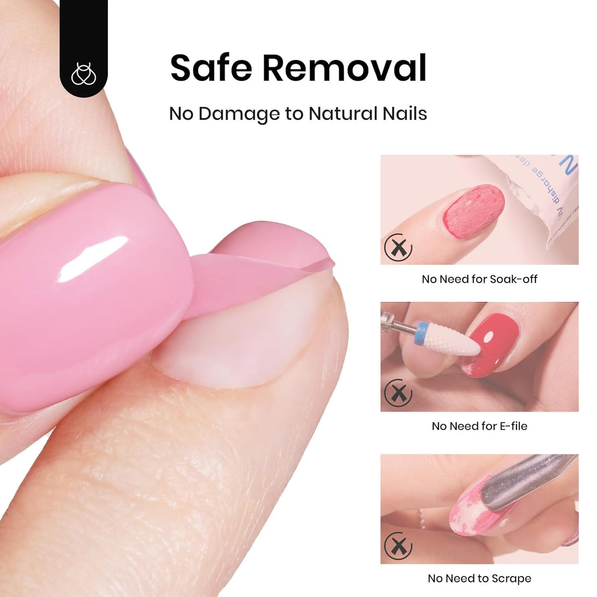 Beetles Peel‑Off Gel Base Coat 15 ml – Easy Removal Base Gel Nail Polish UV/LED Soak‑Off