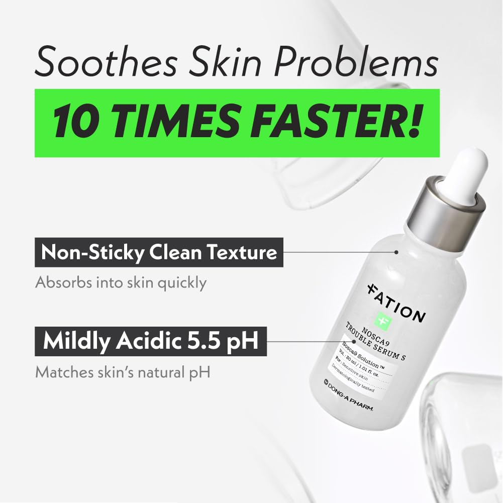 NOSCA9 Soothing Serum S - Rapid Hydrating Calming Serum with 5-Layer Ceramide Complex &Fresh