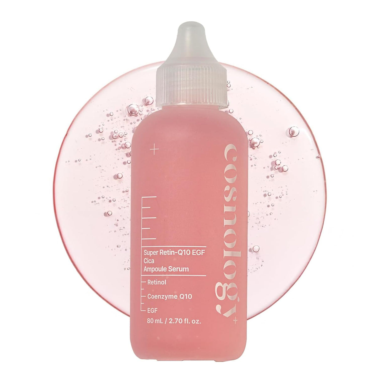 COSNOLOGY Retinol Anti-aging Serum with Coenzyme Q10,EGF,Pore Minimizing,Wrinkle Reduction,Centella