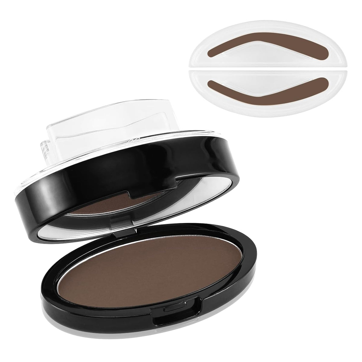 Boobeen Eyebrow Seal Stamp Powder - Waterproof 3 Seconds Eye Make Up Nature Coloring Kit - Creates