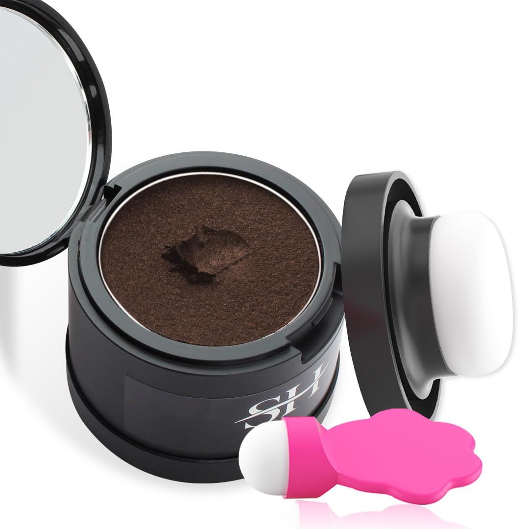Gowwim Hairline Powder 2.0, Waterproof and Sweatproof Root Touch up Hair Color Temporary Grey Hair