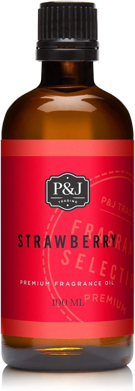 P&J Trading Fragrance Oil | Strawberry Oil 100ml - Candle Scents for Candle Making, Freshie Scents