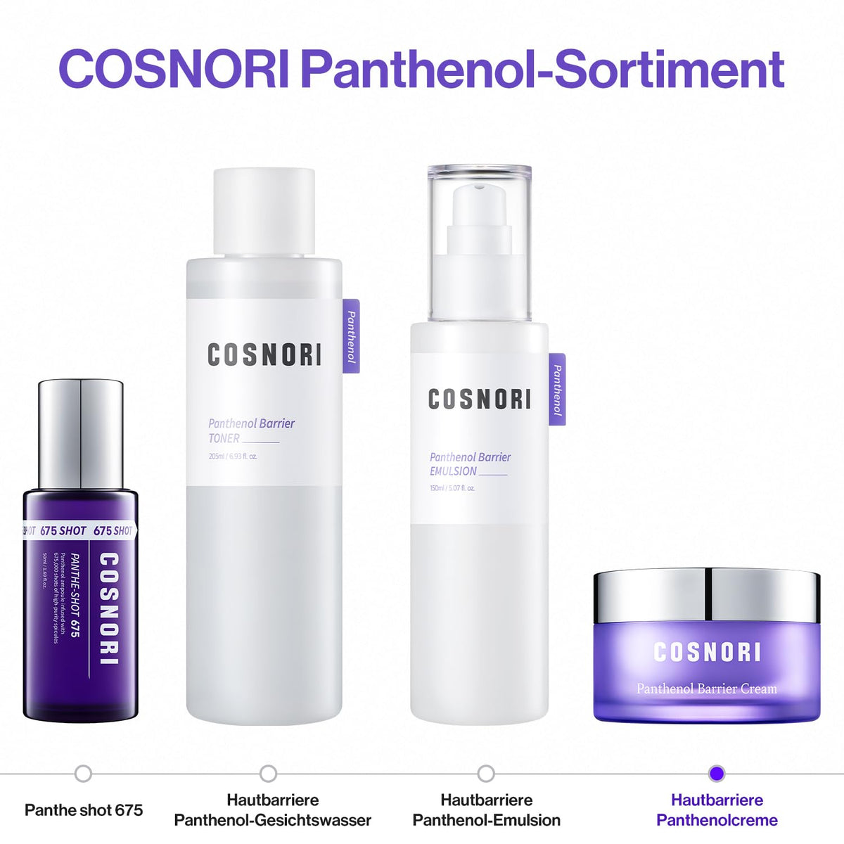 COSNORI Panthenol Barrier Cream - Strengthening Skin Barrier Face Moisturizer - with Panthenol and