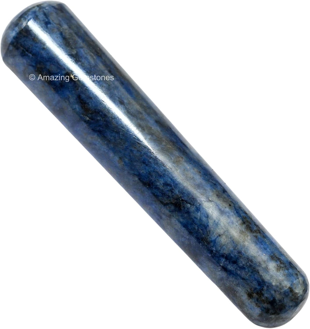Amazing Gemstone Sodalite Crystal Wand Massage Stick - Pelvic Wand Gua Sha for Adults - Crystals