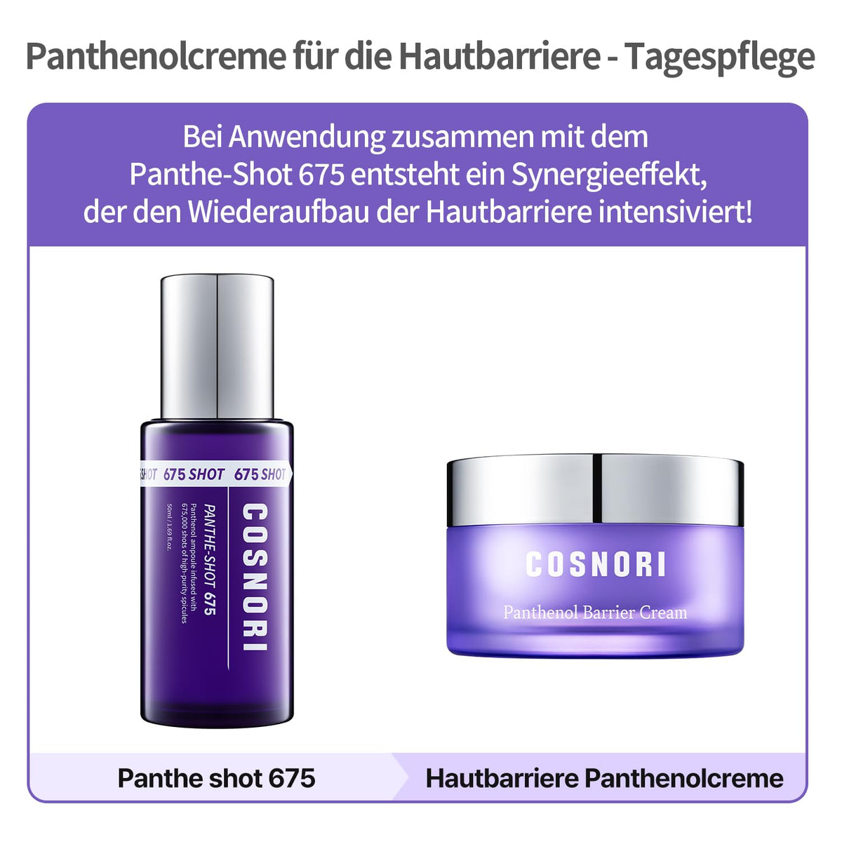 COSNORI Panthenol Barrier Cream - Strengthening Skin Barrier Face Moisturizer - with Panthenol and