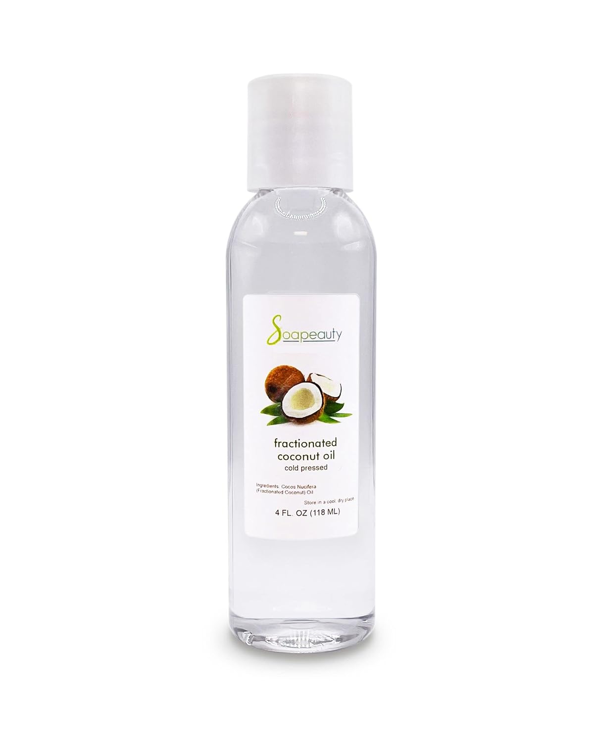Soapeauty FRACTIONATED COCONUT OIL Cold Pressed Refined | 100% Natural Available in Bulk | Carrier