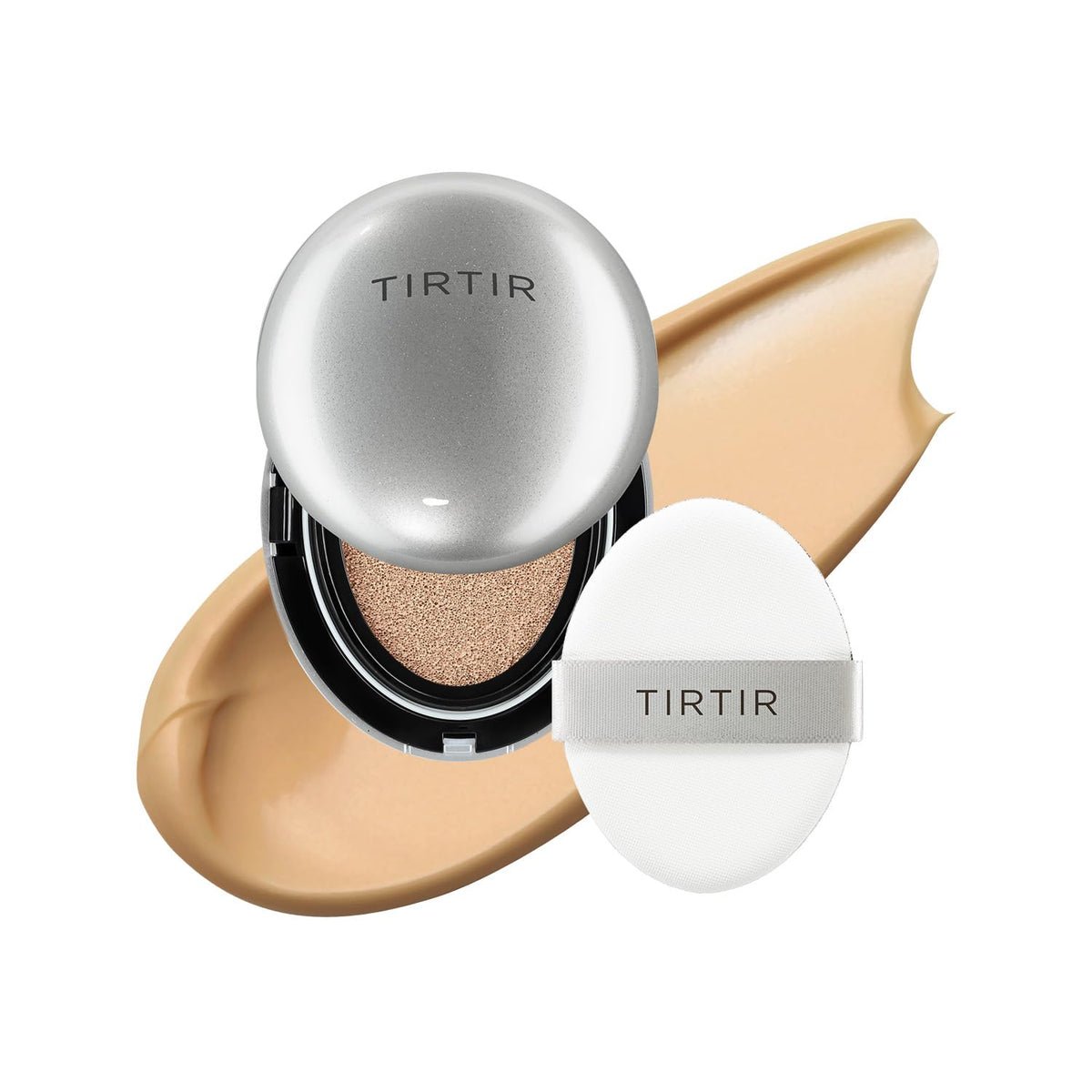 [*Mini Size*] TIRTIR Aura Glow Silver Cushion | Korean Cushion Foundation, (#29N Natural Beige