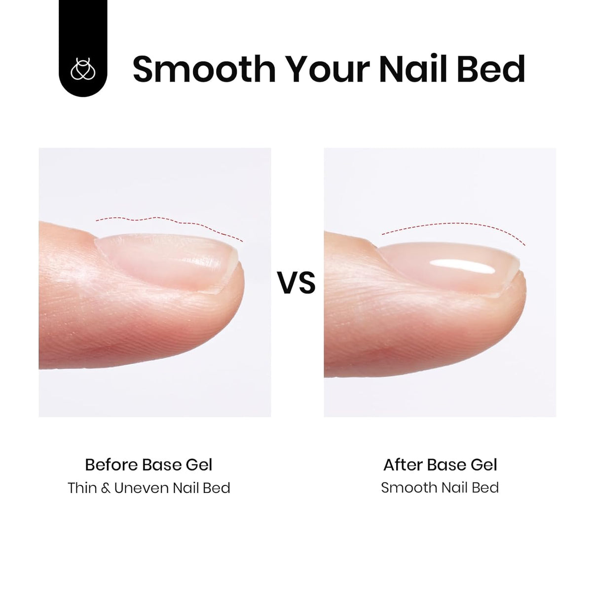Beetles Peel Off Base Coat and Top Coat Gel Nail Polish Set, 2Pcs 15ml Peelable Base Gel and Top