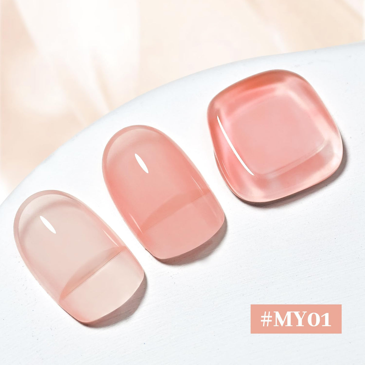 16.5ml Jelly Nude Pink Nail Polish Large Volume Quick Dry Nail Polish, Long Lasting Shine