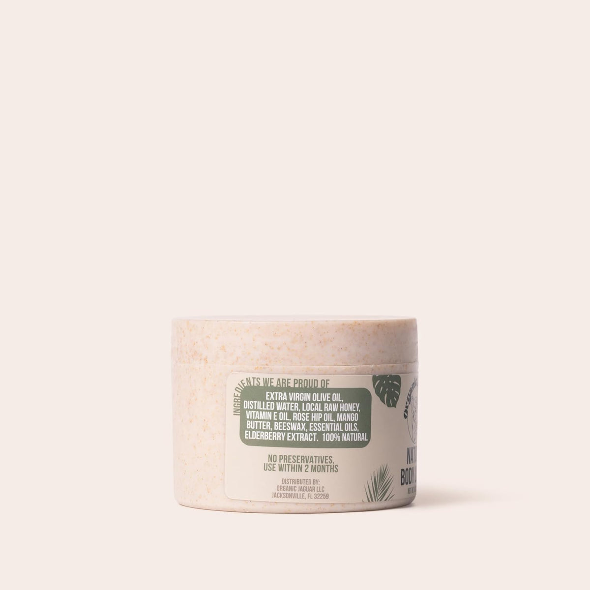 Natural Body Lotion, 8 oz, Moisturizer With Essential Oils, Vitamin E Oil, Beeswax, Extra Virgin