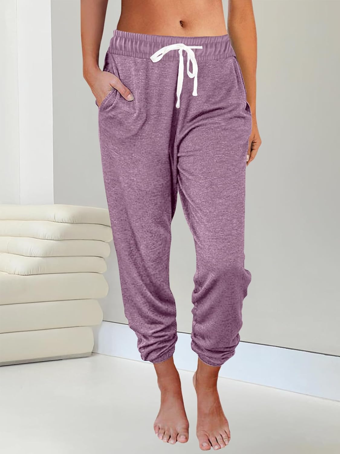 AUTOMET Sweatpants Women with Pockets Lounge Pajama Travel Pants Work Joggers Fall Clothes Winter