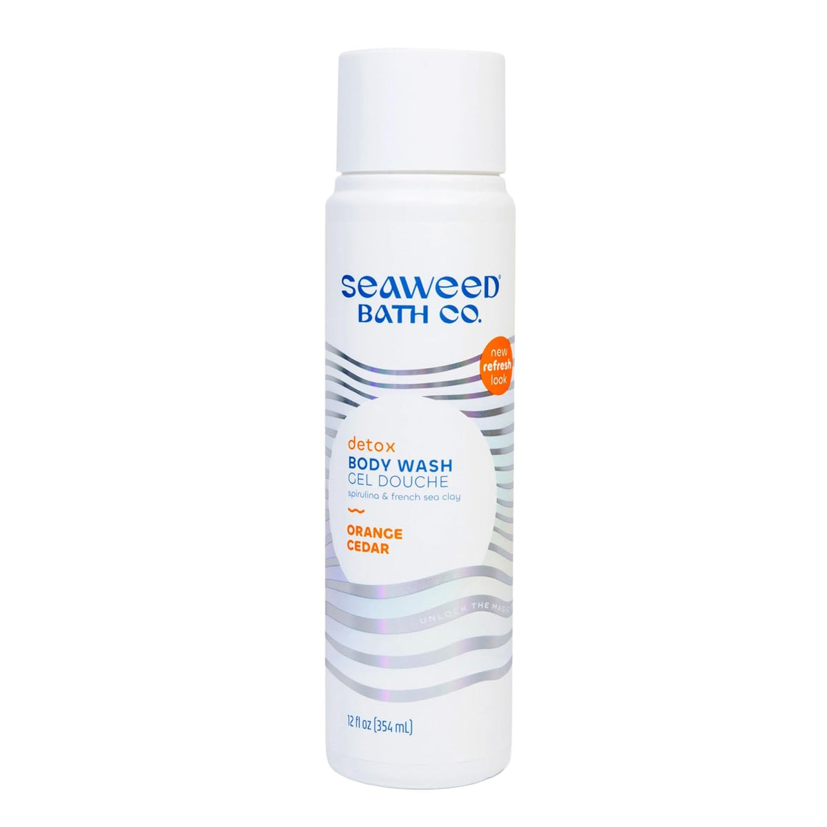 Seaweed Bath Co. Detox Body Wash - Rosemary Mint - Hydrating Foaming Cleanser with Refreshing