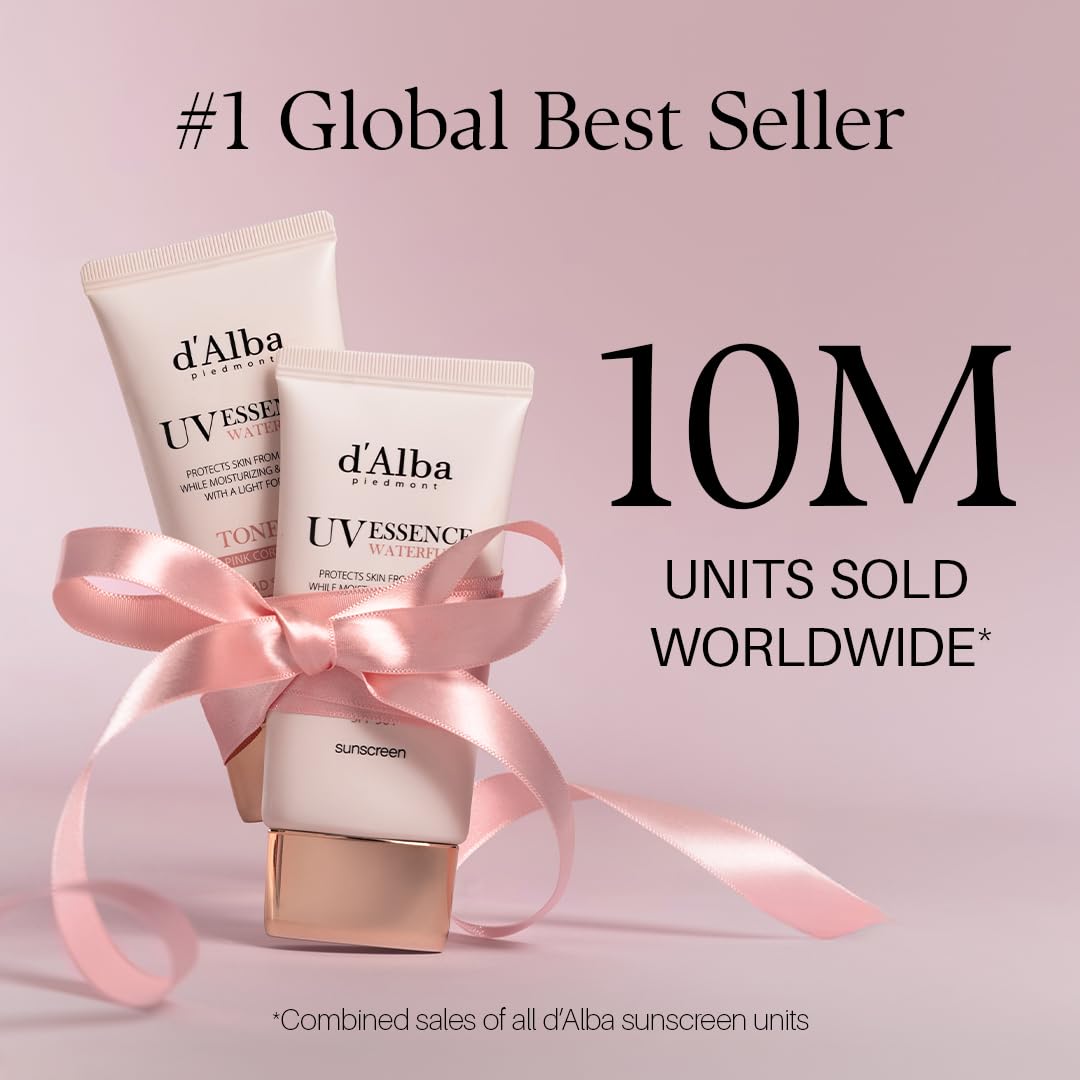 d'alba Piedmont Waterfull Tone-Up Sunscreen Serum BROAD SPECTRUM SPF 50 + Korean Sunscreen for