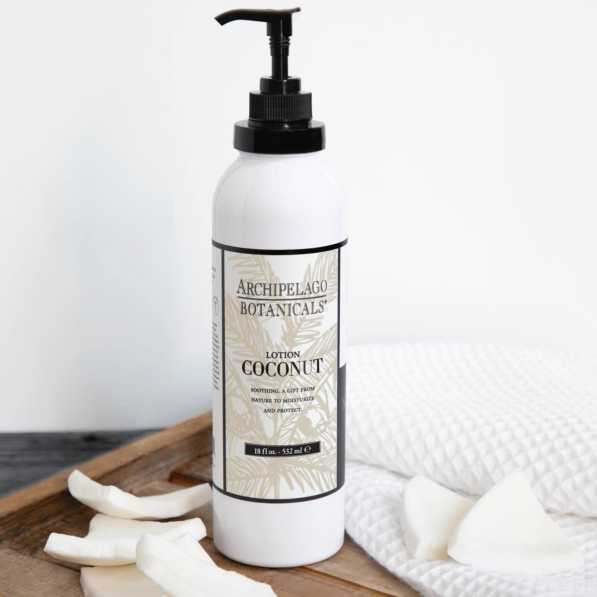 Archipelago Botanicals Coconut Moisturizer, Nourishing Coconut Body Lotion for Hydrated, Vibrant