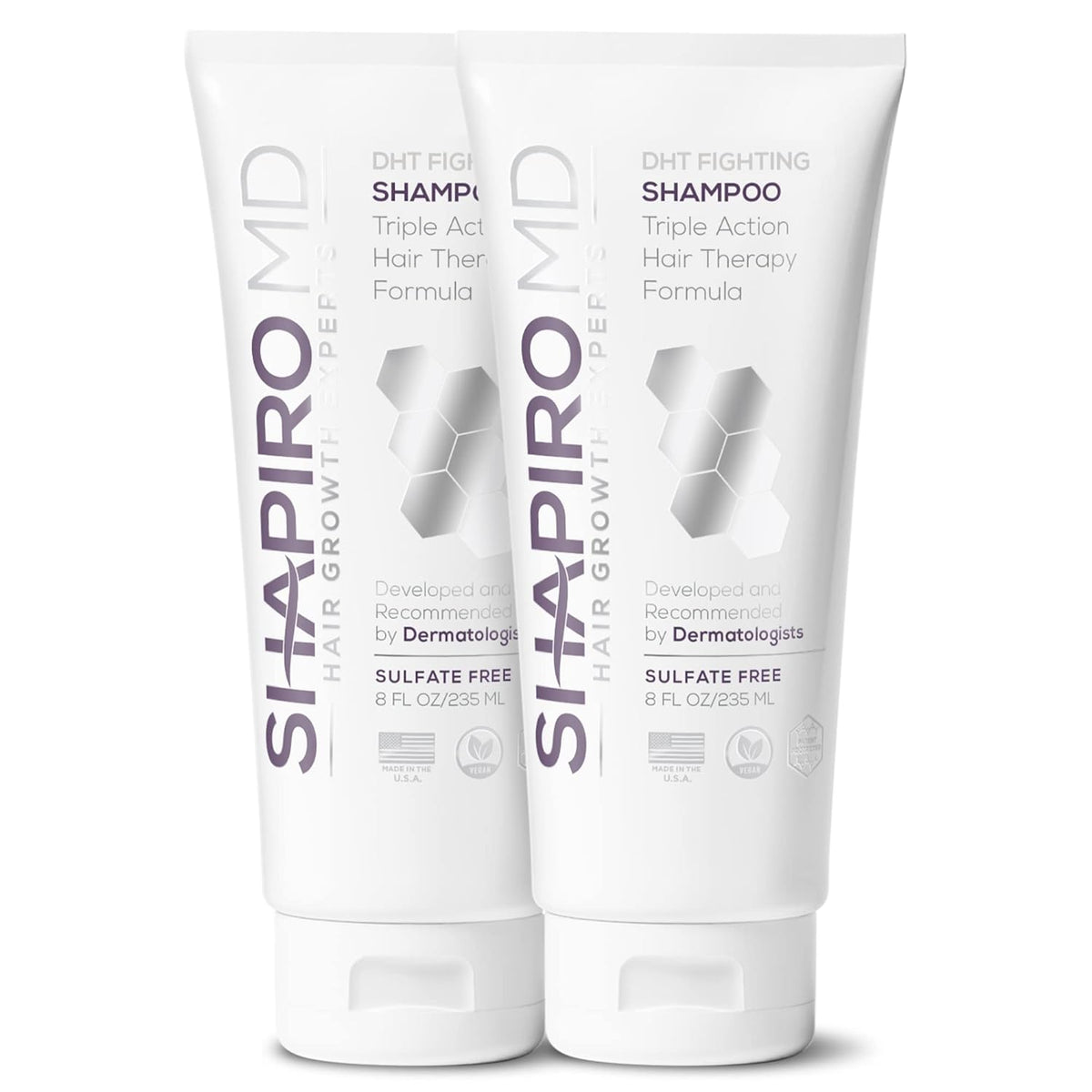 Shapiro MD Hair Growth Experts Hair Loss Shampoo | DHT Fighting Vegan Formula for Thinning Hair