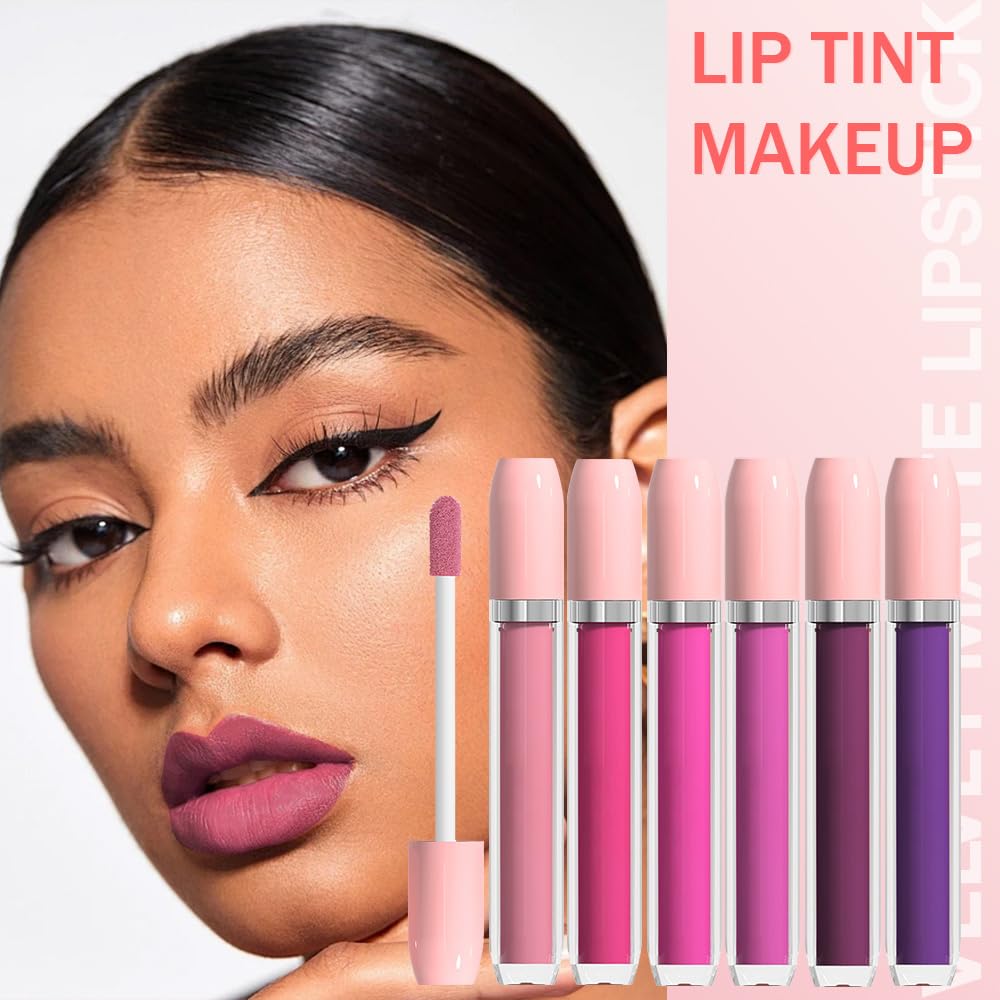 BINGBRUSH Super Matte Longwear No-Budge Stay On Smudge Proof Liquid Lipstick Long Lasting Makeup