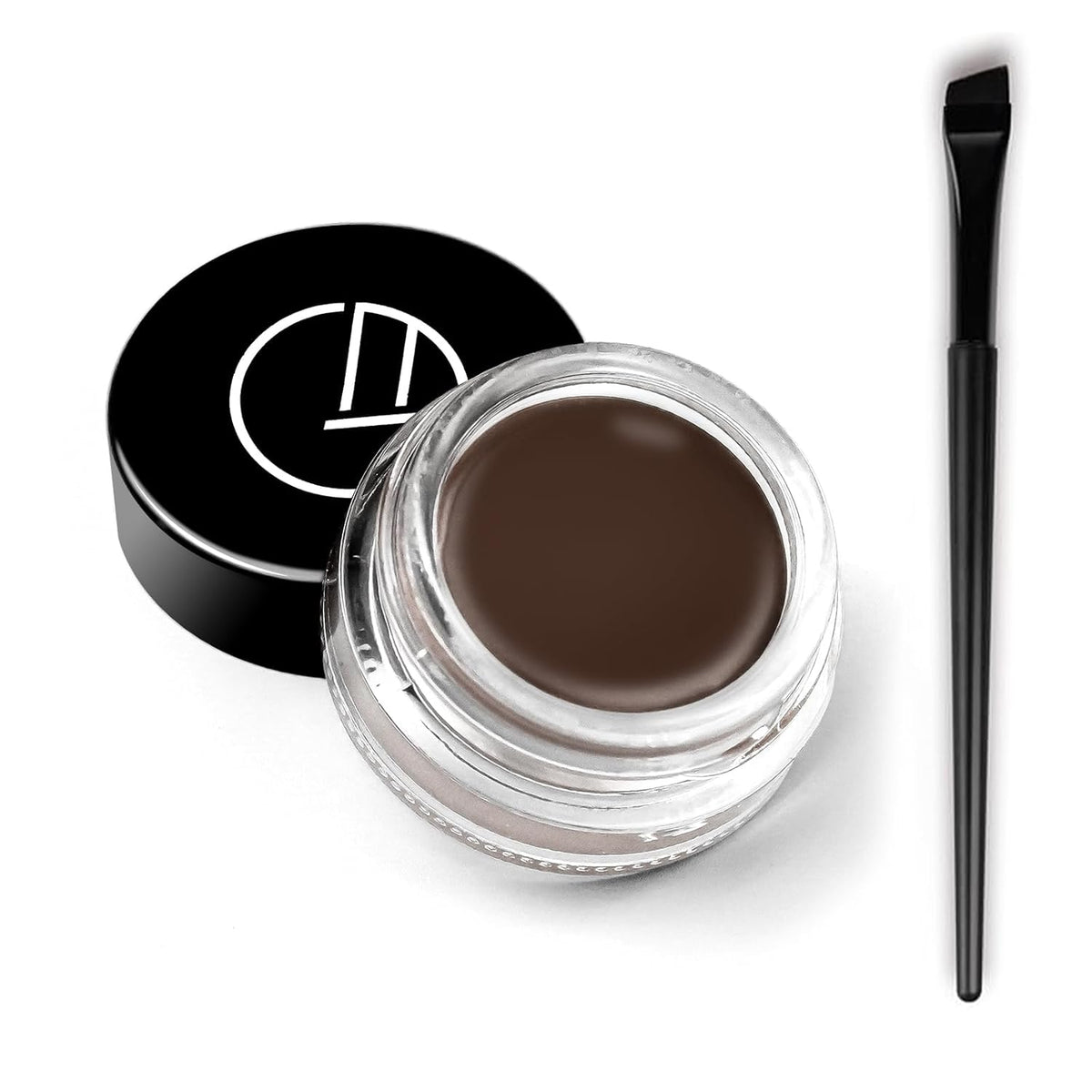 Eyeliner Gel Set,Long Lasting Waterproof With 5.51 IN Long Eyeliner Brush,High-Intensity Pigments