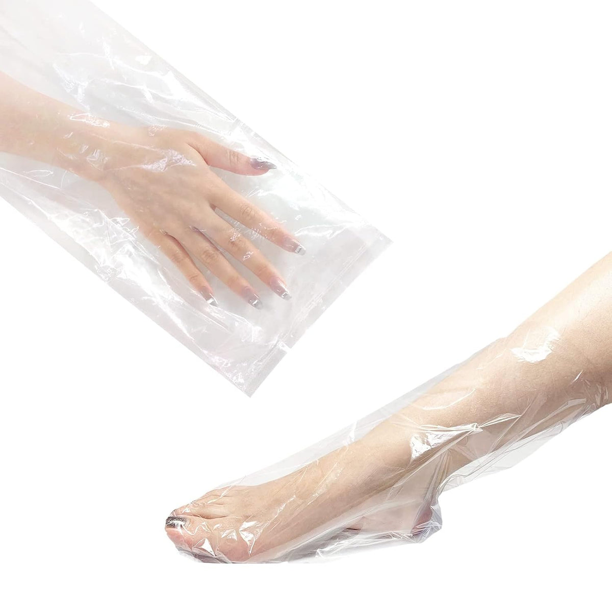 Liners Hand or Foot Disposable Thermal Heated Mitt Liners Paraffin Bath Treatments Bags Plastic