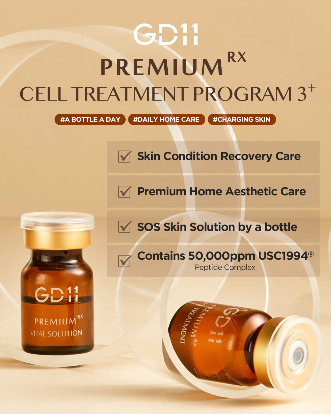 GD11 Premium Rx Cell Exosome Treatment | Premium Home Aesthetic Skin Care Set for Skin Regeneration