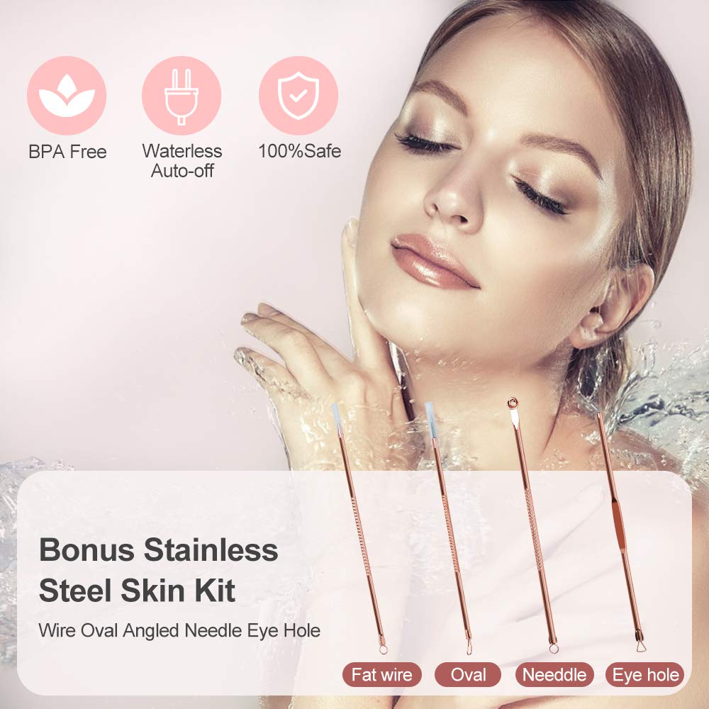 Facial Steamer, Amconsure Nano Ionic Face Steamer for Home, 100ML Warm Mist Humidifier for Women