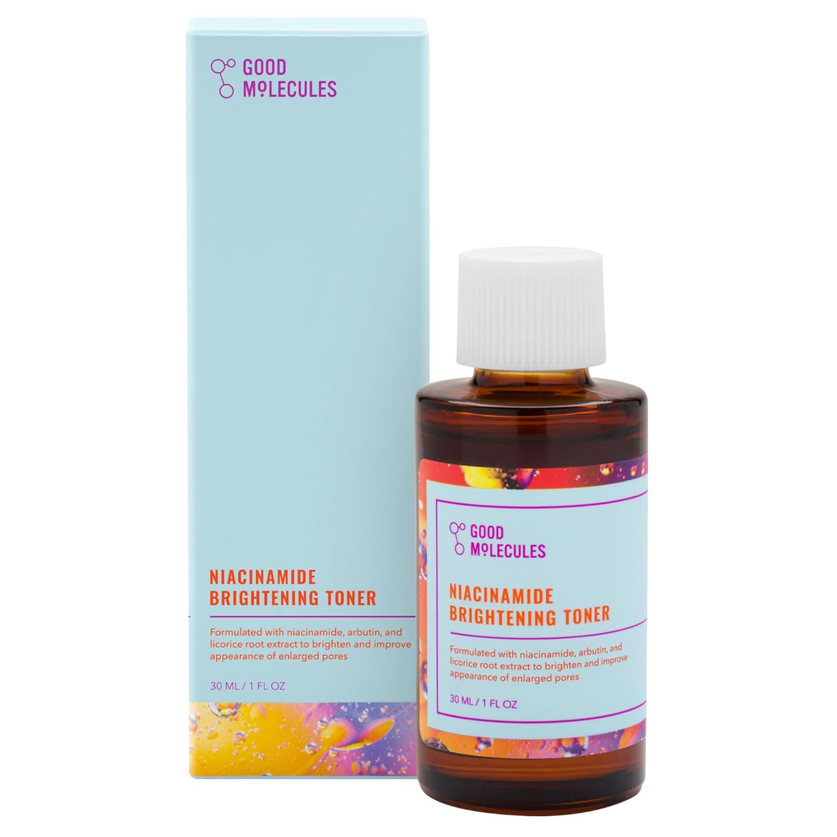 Good Molecules Niacinamide Brightening Toner - Toner for Face with Niacinamide and Arbutin for Skin