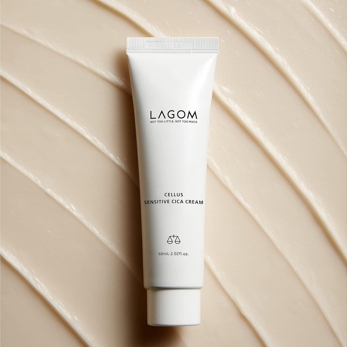LAGOM Cellus Sensitive Cica Cream Soothing Korean Skincare with Centella and Ceramide, Sensitive