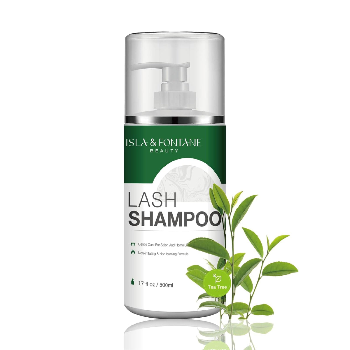 ISLA & FONTANE Lash Shampoo Bulk – Multi-Scent Series – 17 fl oz / 500ml | Gentle Eyelash Cleanser