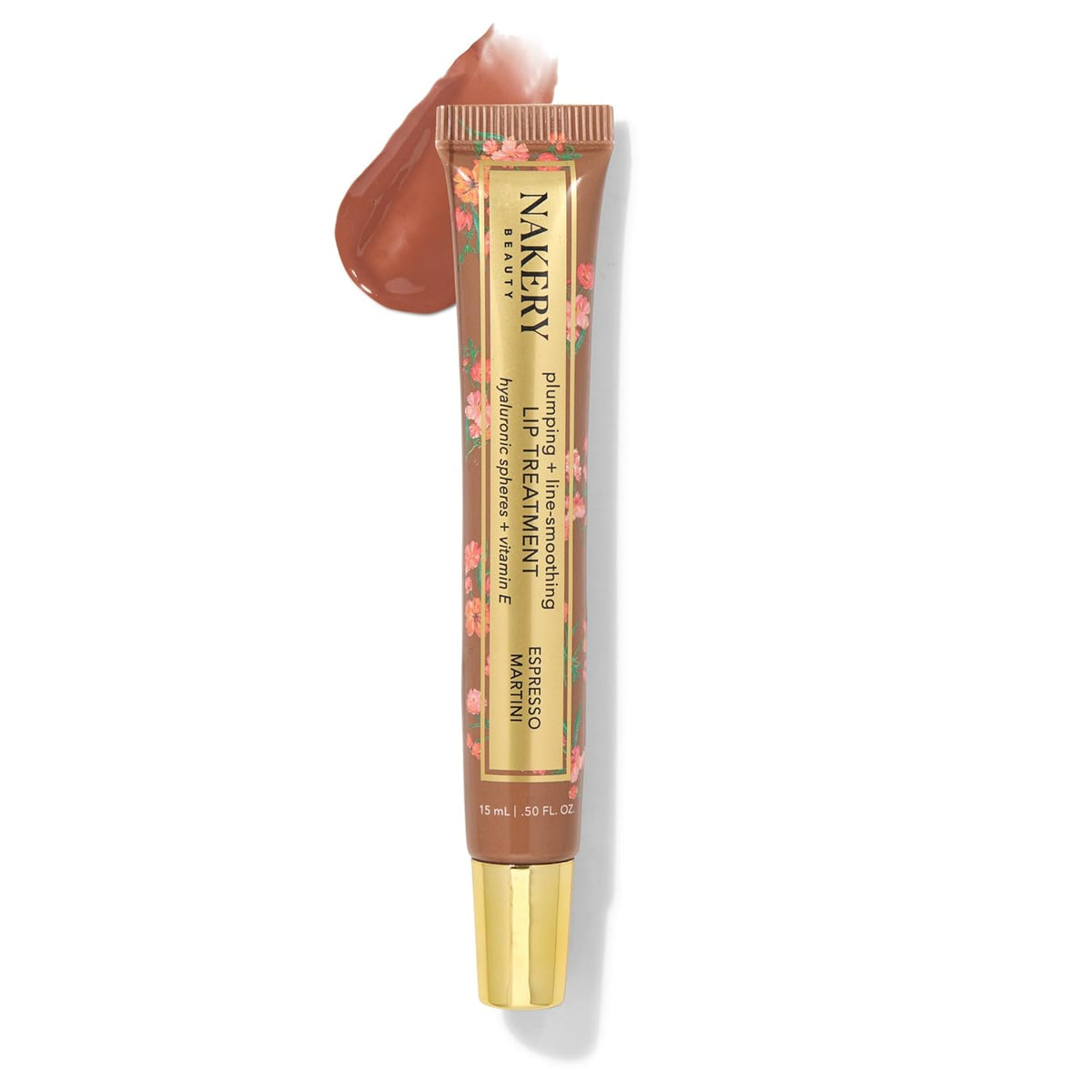 Nakery Plumping Lip Treatment for Dry Cracked Lips - Line Smoothing Lip Plumper for Women with