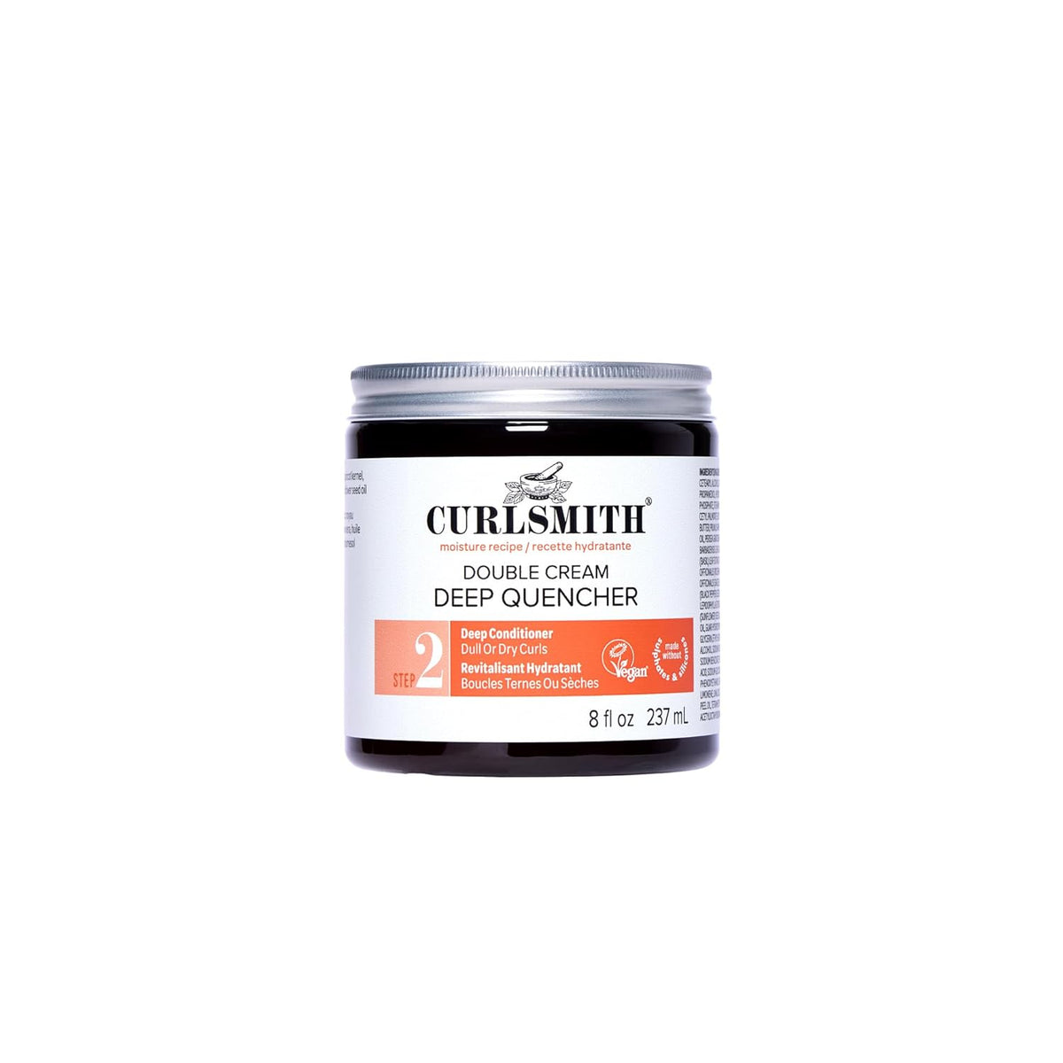 CURLSMITH Double Cream Deep Quencher - Deep Conditioning Mask for Curls, Hydrating and Detangling