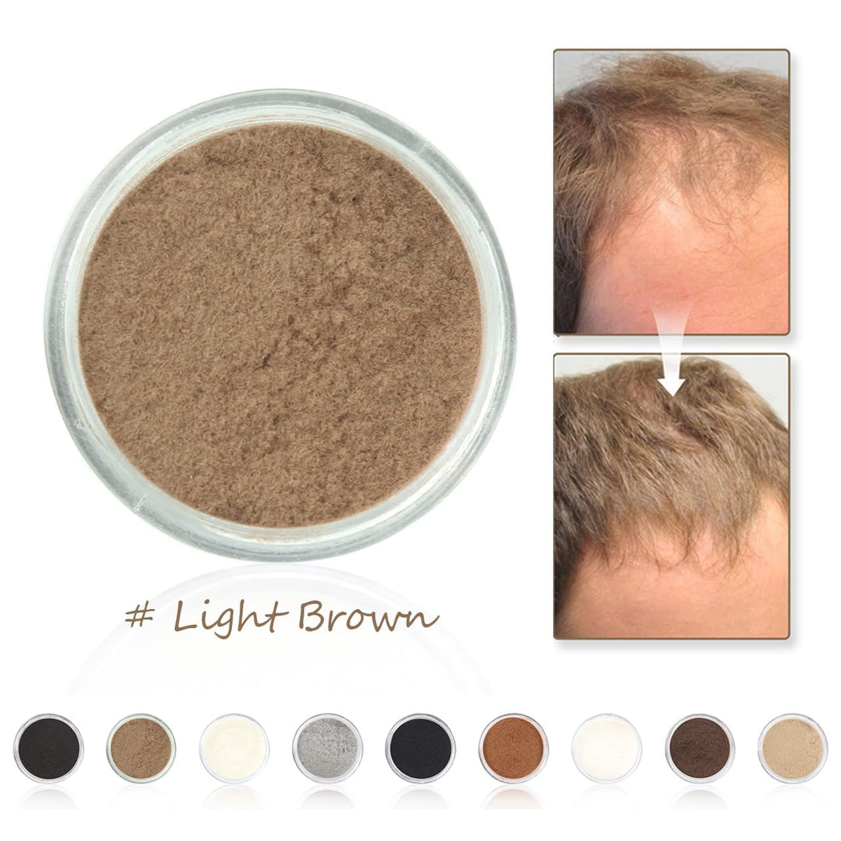 Hair Fibers for Thinning Hair for Women All-Natural Hair Building Fibers 0.98 Oz Hair Volume Powder