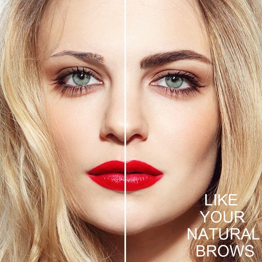 Eyebrow Stencils & Eyebrow Pencil, 30 Eyebrow Shaper Kit, Reusable Eyebrow Template With Strap &