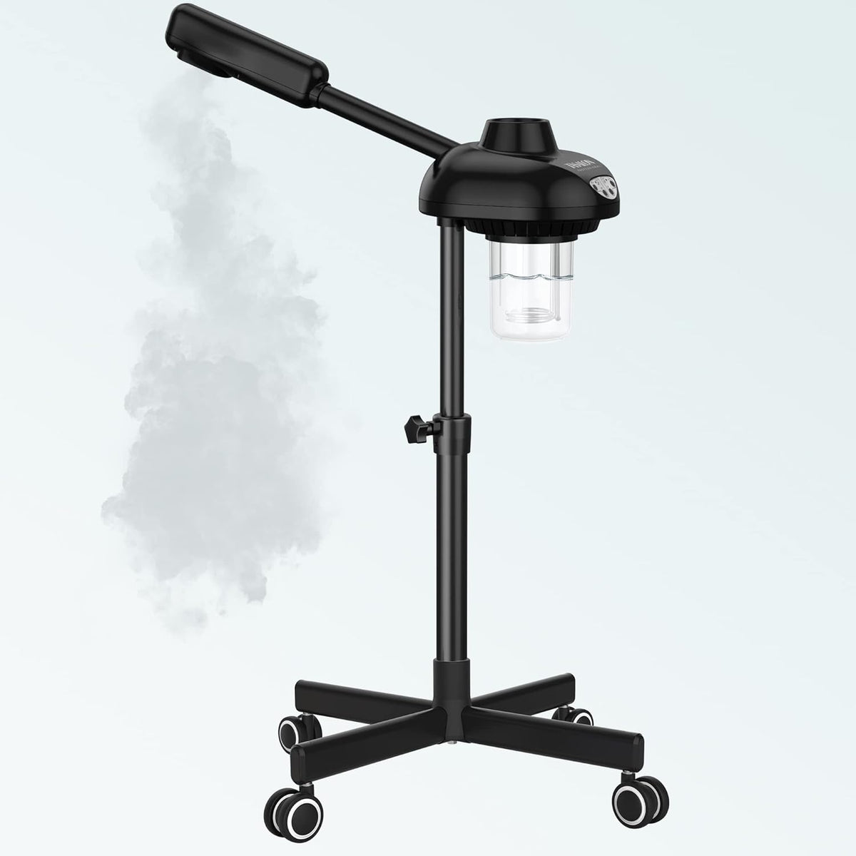 TASALON Steamer on Wheels for Professional Skin Rejuvenation, Facial Steamer Kit for Home, Spa