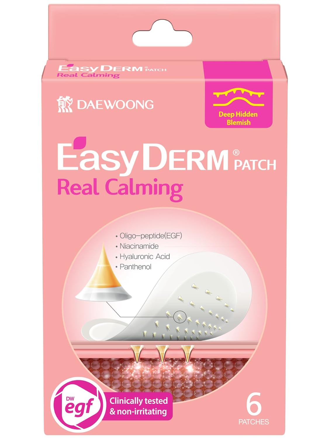 EasyDerm Real Calming Microdart Pimple Patches, Clear Micropoint | Niacinamide, Hyaluronic Acid