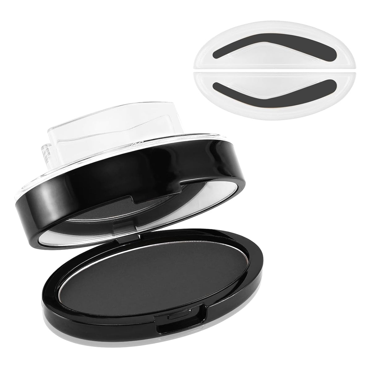 Boobeen Eyebrow Seal Stamp Powder - Waterproof 3 Seconds Eye Make Up Nature Coloring Kit - Creates