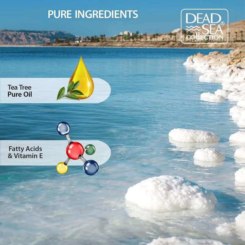 Dead Sea Collection Body Oil with Tea Tree-Dry Skin Moisturizer and Hydrating Massage - Nourishing