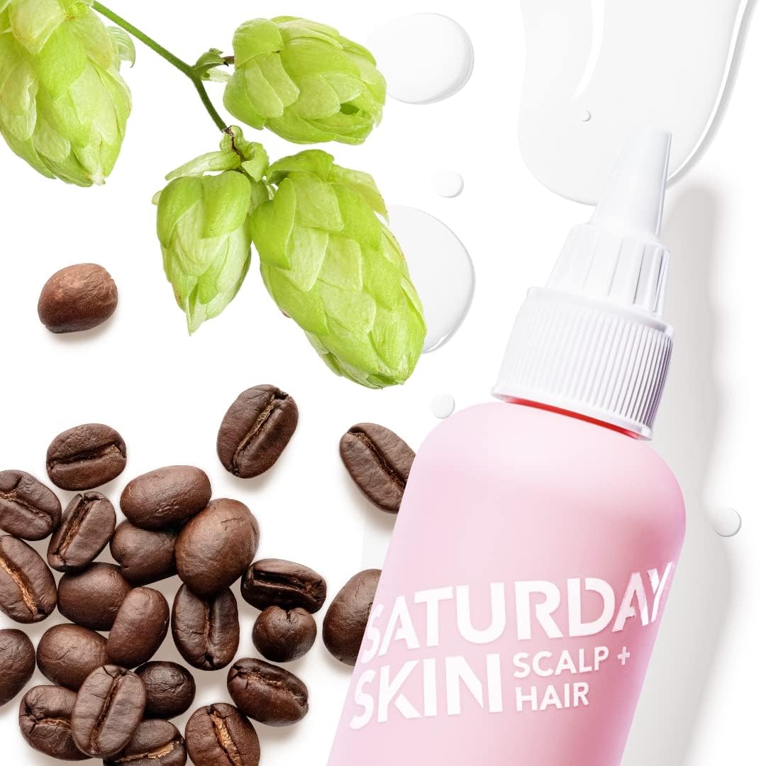Saturday Skin Scalp + Hair Strengthening Peptide Treatment Overnight Serum Awakened Pepped