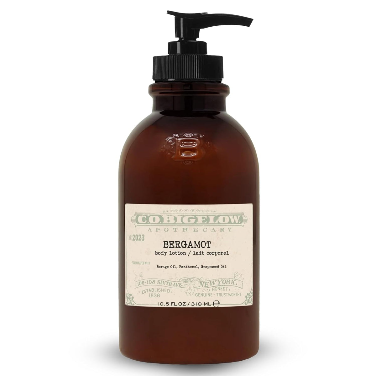 C.O. Bigelow Bergamot Body Lotion, Iconic Collection Moisturizing Body Lotion with Shea Butter