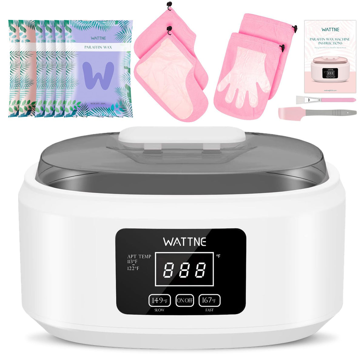 Paraffin Wax Machine for Hand and Feet -Paraffin Wax Warmer Moisturizing Kit Auto-time and Keep