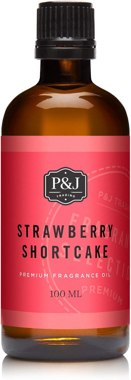 P&J Trading Fragrance | Strawberry Shortcake Oil 100ml - Candle Scents for Candle Making, Freshie