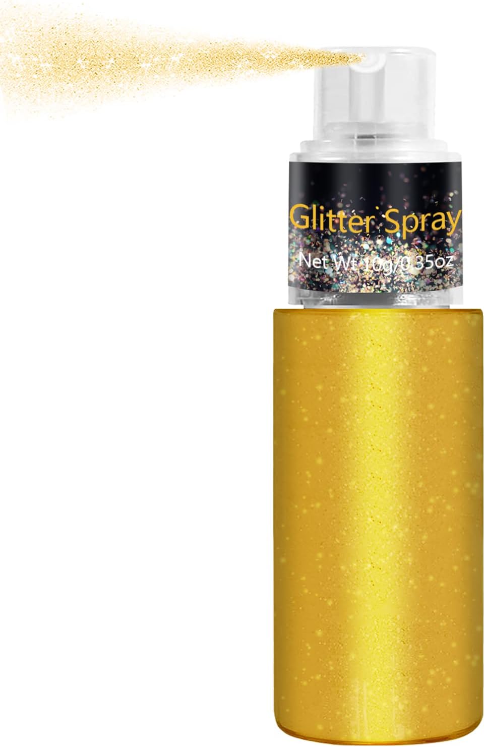 Hair and Body Glitter Spray, Holographic Glitter Highlighter Powder, Face Body Clothes Shiny